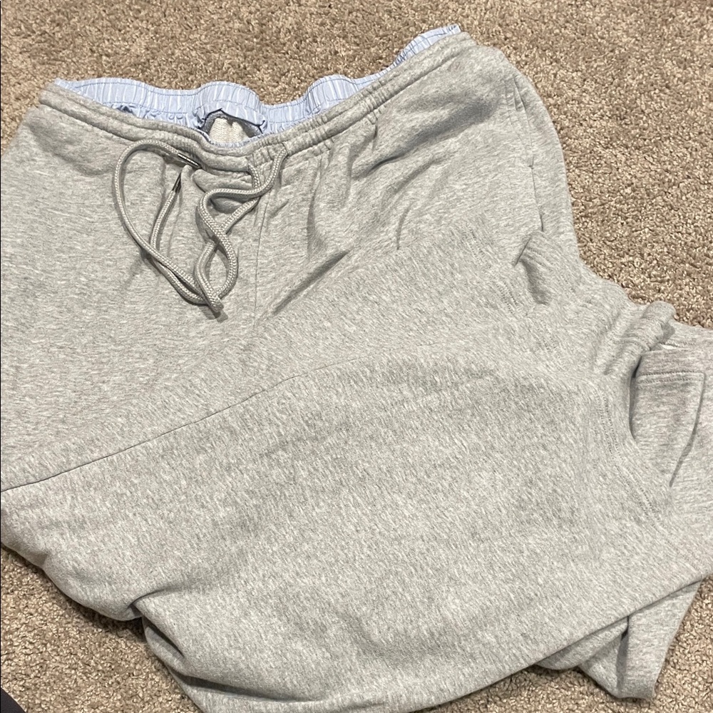 Gray Wide Leg Women's Pants